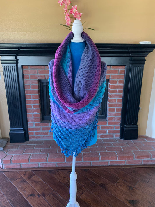 Bandana Cowl Scarf Hoodie